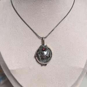 The Vampire Diaries "Elena's Locket" Necklace, Silver Tone